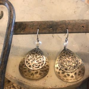 Silpada Jewelry - Gorgeous Mother of Pearl Carved Earrings Silpada Jewelry - Gorgeous Mother of Pearl Carved Earrings